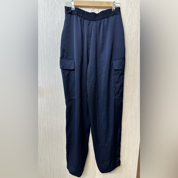 River Island Navy Blue Cargo Pants with Versatile Style - Picture 2 of 6